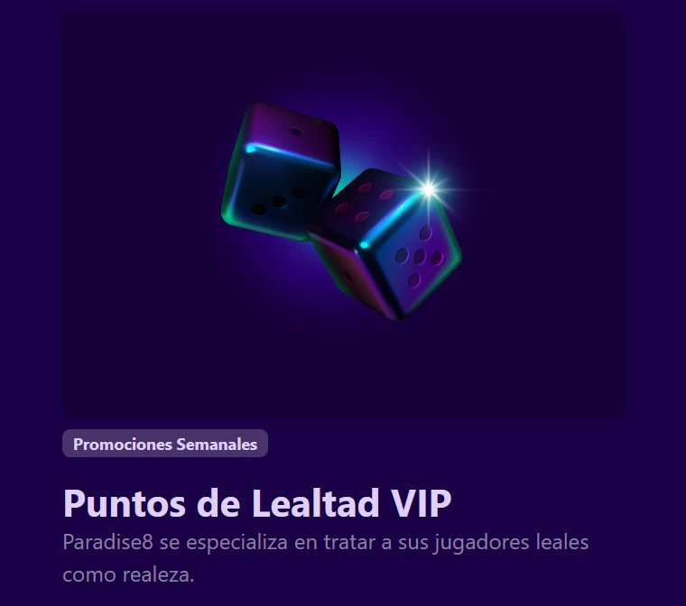 Programa VIP de Paradise8 Casino